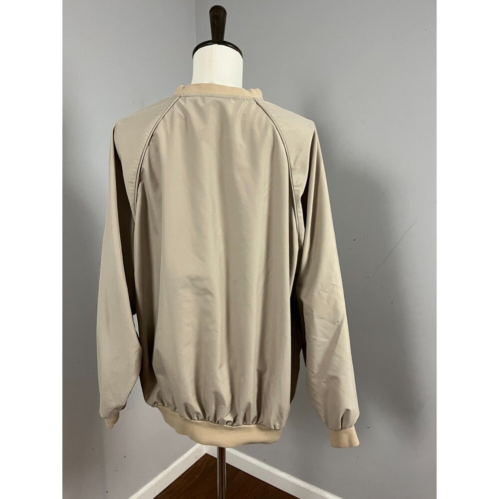 Masters Collection Vintage Golf Pullover Wind Shirt V-Neck Beige Men's XL - Picture 6 of 9